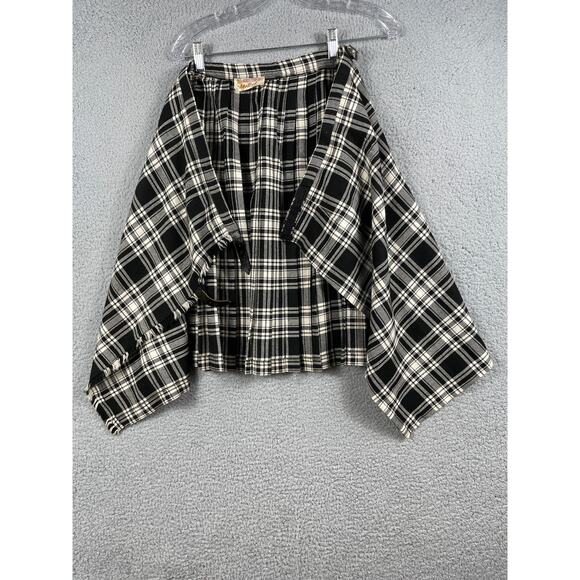 Moffat Scottish Wool Skirt Adjustable Waist Authentic Tartans Tweeds - Picture 3 of 11